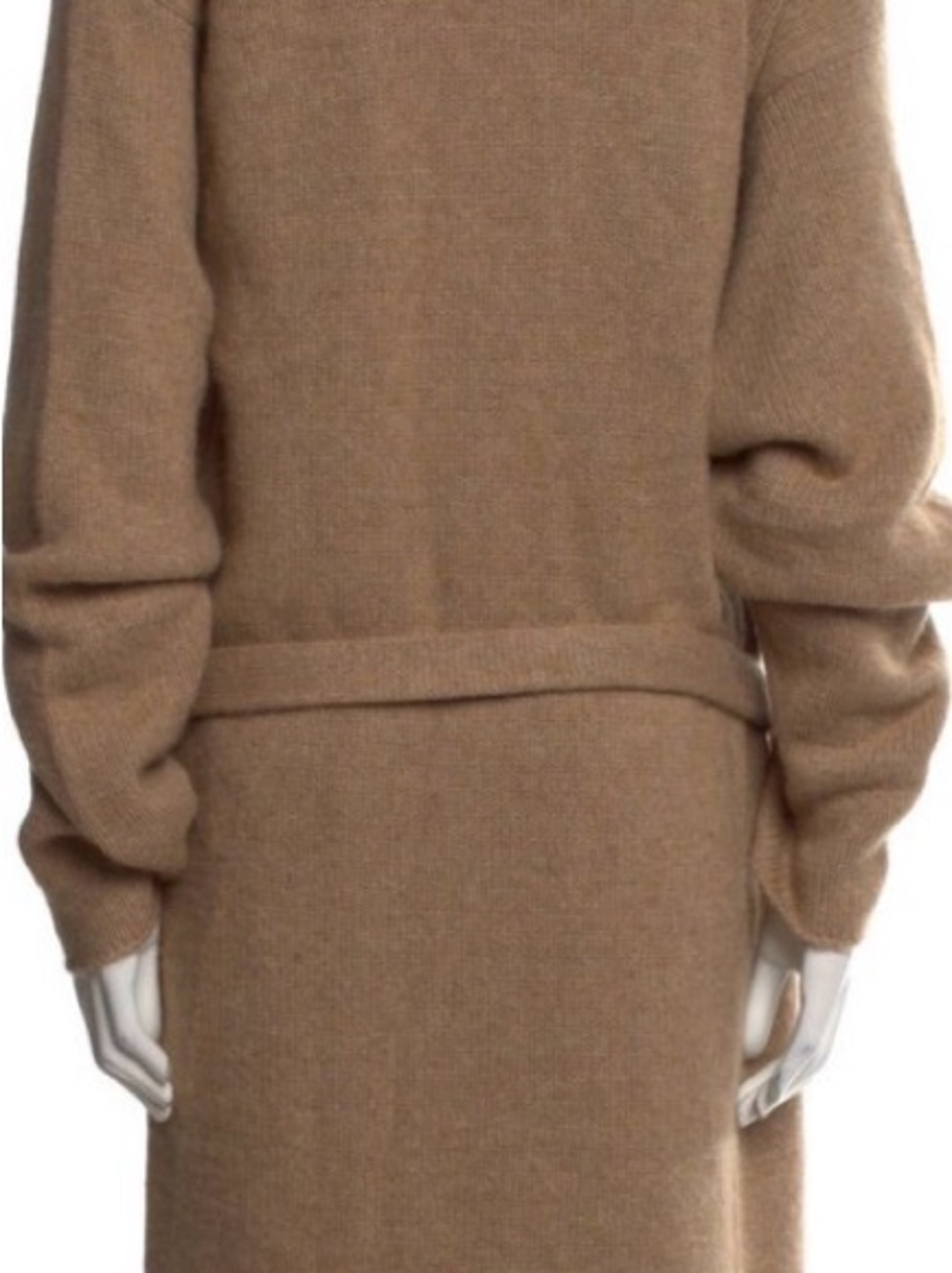 The Elder Statesman Camel Brown Cozy Cashmere Cardigan Sweater